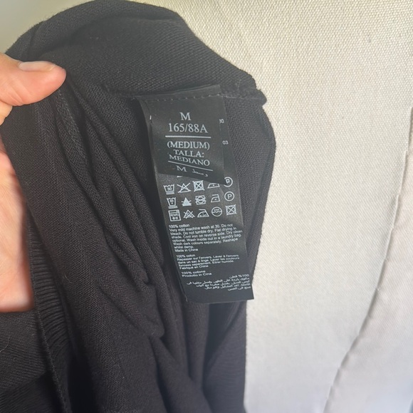 AllSaints Ellie Cotton Dolman Sleeve Sweater | Black - Picture 5 of 5